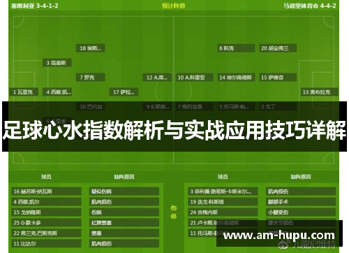 足球心水指数解析与实战应用技巧详解 足球心水指数解析与实战应用技巧详解